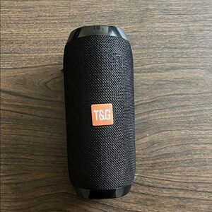 T&G Black and Orange Portable Bluetooth Speaker